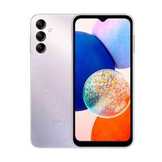 Smartphone Samsung Galaxy A14 5G 128Gb, 4Gb Ram, Processador Octacore, Câmera Tripla Traseira, Selfie De 13Mp, Tela Infinita De 6.6 Prata