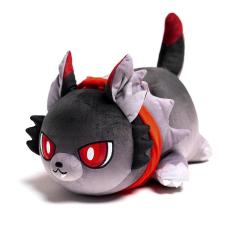 Boneca de pelúcia Meows Aphmau com coca, batatas fritas e hambúrgueres de 25 cm