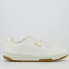 Tênis Fila FX-33 Low Feminino Branco e Dourado-Feminino