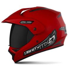 Capacete  Moto Fechado Liberty MX Vision Viseira Fumê Pro Pro Tork Mas