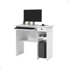 Escrivaninha Office Mesa De Computador Com Gaveta Suporte De Teclado E