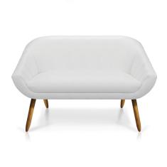 Namoradeira Giovana 02 Lugares Corino Castanho Branco