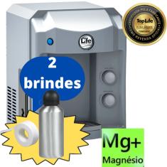 Filtro Purificador Água Gelada e Natural Super Alcalina Ionizada e Ozônio c/ minerais e Magnésio Mg+ - Top Life