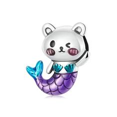 Berloque Urso Seria Banhado à Prata - Compatitíveis com berloques de prata de todas as marcas - infantil e adulta