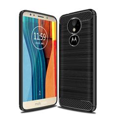 Capa para Moto G6 Play, com sensação macia, proteção total, anti-arranhões e impressões digitais + capa de celular resistente a arranhões para Moto G6 Play