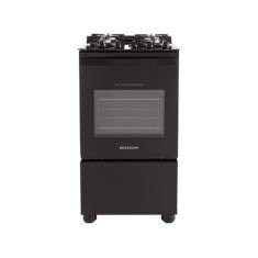 Fogão 4 Bocas Brastemp Preto Mesa de Vidro BFO4, Preto, Bivolt