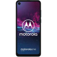 Usado: Motorola One Action 128GB Azul Denim Muito Bom - Trocafone