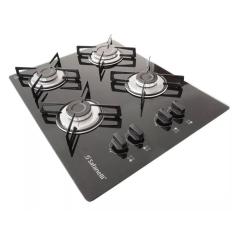 Fogão Cooktop 4 Bocas Preto 4Q Semplice Safanelli FSP404