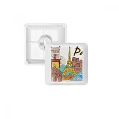 Kit de atualização para jogos com teclado mecânico PBT da Torre Eiffel da França Paris