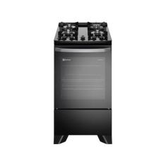 Fogão 4 Bocas Electrolux Preto Mesa de Vidro Efficient PerfectCook FE4