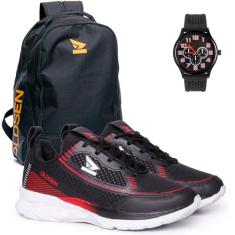 Oldsen tenis masculino feminino corrida academia 34-43 + mochila relógio