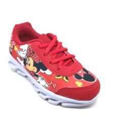 Tênis Infantil Personagem Minnie Led Feminino Menina Barato - Pe leve 