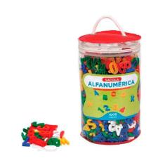 Brinquedos Educativos Sacola Alfanumérica 1000 Peças