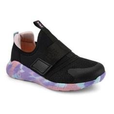 Tênis Bibi Infantil Evolution 2 1203077 Preto Rosa-Unissex