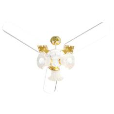 Ventilador De Teto New Zeta 3 Pás Mdf Laqueadas Branco 220V