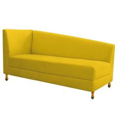 Recamier Valéria 140cm Lado Direito Corano Amarelo Adj Decor