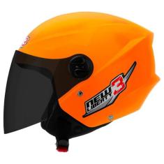 Capacete New Liberty 3 Three Viseira Fumê Moto Aberto Pro Tork Seguran