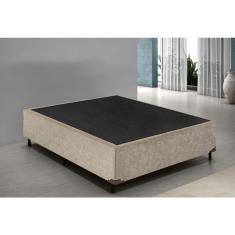 Cama Box Casal 138 Bello Box - Suede Bege