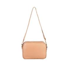 Bolsa quadrada pequena de couro liso Diana-Feminino