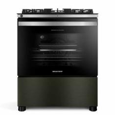 Fogão de Piso Brastemp de 05 Bocas Eclipse Collection Black Inox - BFS5LAP