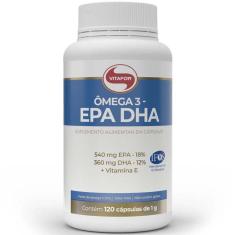 Omega 3 EPA DHA 1000mg Óleo de Peixe c/ 120 capsulas Vitafor