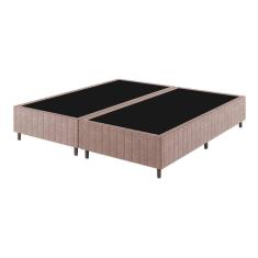Base Box King 25cm x 2,03m x 1,93m Treviso Matelado Rustico rose