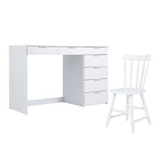 Mesa de escritório Ditália 7 Gavetas com Cadeira Pe-90
