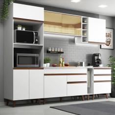 Cozinha Completa Madesa Reims 270001 Com Armário E Balcão - B