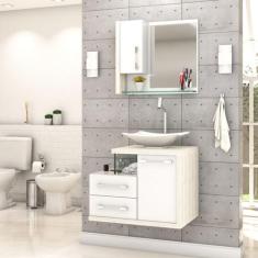 Gabinete para Banheiro C/cuba L38 e Espelheira Legno 650 - Compace, Br