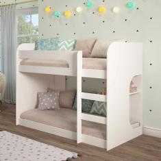 Beliche Ema Montessoriana em MDF Com Prateleira Cimol, Branco