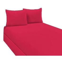 Jogo de Lençol Casal Queen com Elástico Microfibra 100% Poliéster - Lu