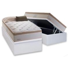 Cama Box Baú Solteiro: Colchão Molas Herval MasterPocket Inspiracion +
