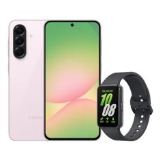 Samsung A56 5G (128GB) - Rosa + Galaxy Fit3 - Grafite