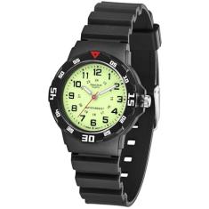 SOCICO Relógio analógico infantil para meninos e meninas, impermeável, com pulseira macia, relógio de pulso com tempo de aprendizagem, fácil de ler, para crianças de 3 a 12 anos