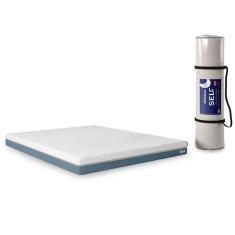 Colchão Self Super King 193x203x17cm Ortobom Azul/Branco