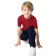 Camiseta Infantil Masculina Básica Rovi Kids Vermelho - Rovitex Kids B