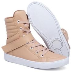 Tênis Botinha Feminino Cano Alto-Feminino