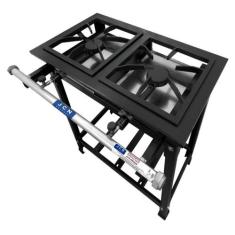 Fogão Industrial 2 Bocas 30x30cm Alta Pressão P5 JCN - Fundiferro