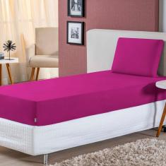 Jogo De Lençol Solteiro Malha 100% Algodão 2 Peças - Pink