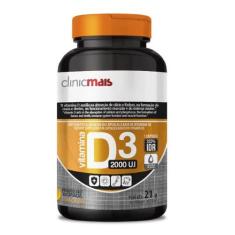 Vitamina D3 2000 UI - 30 Cápsulas - Clinicmais