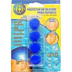 Protetor de Ouvido de Silicone, Ortho Pauher, Azul