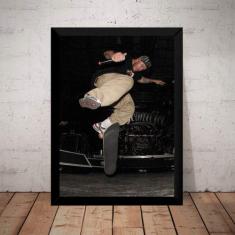 Generico Quadro Chorão Skate Charlie Brown Poster Moldurado