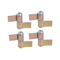 Kit 4 Dobradiça Gonzo Nº1 Com Aba 3/4`` Porta Portão Ferro