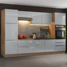Cozinha Completa Madesa Lux com Armário e Balcão 9 Portas 5 Gavetas -