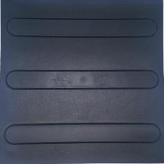 Piso Tátil Direcional PVC Preto 16peças 25x25cm - Marwell industrial