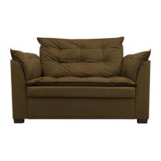 Sofá Dandara 2 Lugares Compacto Estofado Confortável Suede - Jbf Poltr
