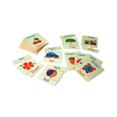 Brinquedos Educativos - Alfabeto Ilustrado em Inglês 54 Peça - Sonho d