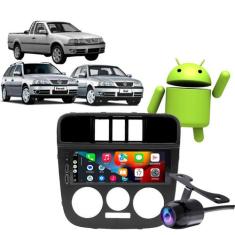 Kit Multimídia Carplay Gol Parati Saveiro G3 2000-2005 1 Din + Câmera
