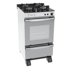 Fogao 4 Bocas Venax Palladio Vitreo Branco Gas GLP 220 V
