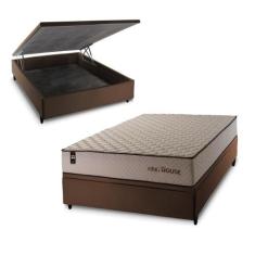 Conjunto Box Baú San Diego Bege 138x188x74 Espuma D33 - King House